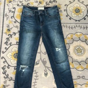 Free People Great Heights Frayed Jeans